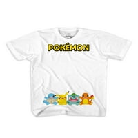 Графична тениска на Pokemon Boys Pikachu Friends, 2-пакет, размери 4-18