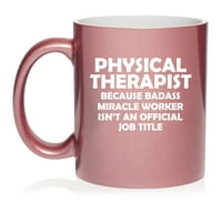 Физически терапевт чудотворен работник заглавие Смешно керамично кафе чаша чай чаша подарък