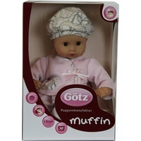 Готц Мъфин 13 бебешка кукла, без коса и светло розова пижама