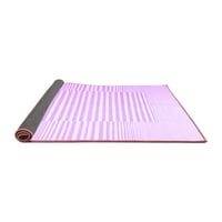Ahgly Company Indoor Rectangle Solid Purple Modern Area Rugs, 2 '5'