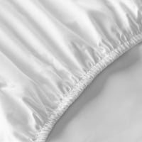Хотел стил ТЦ египетски памук спален комплект, кал Кинг, Арктическо Бяло, 4-парчета