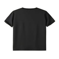 Тениски за мъжки тениски Sanviglor с къс ръкав Блуза Екипаж Лятни върхове Мода основен тройник ежедневно носене тениска въглероден