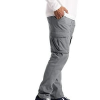 Мъжки външни небрежни разхлабени много джобни панталони твърди военни атлетични панталони