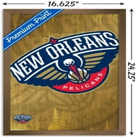 Ню Орлиънс Пеликани-Плакат На Лого, 14.725 22.375