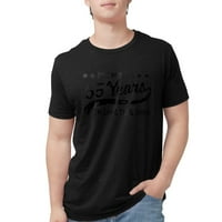 Cafepress - 65Yearsnn Men Deluxe Thrish - Мъжки тениска с три смеси