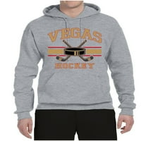 Wild Bobby City of Vegas Hockey Fantasy Fan Sports Unise Hoodie Sweatshirt, Heather Gray, XX-Clarge