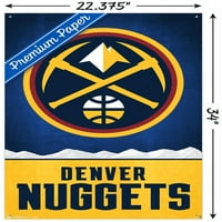 Денвър Нъгетс - лого стена плакат с пуш щифтове, 22.375 34