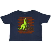 Inktastic BM Motocross Dinosaur Gift Toddler Boy Girl Тениска
