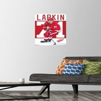 Детройт Ред Уингс-плакат за стена Дилън Ларкин с пушките, 14.725 22.375