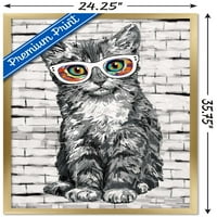 Морено - Стенски плакат за котешки очила, 22.375 34