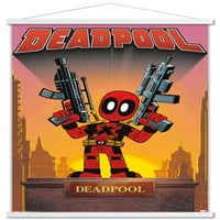 Marvel Comics - Deadpool - Стенски плакат на статуята с магнитна рамка, 22.375 34