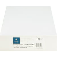 Бизнес източник, БСН65451, самозалепващи каталожни пликове, кутия, Бяло