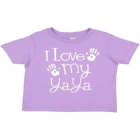Inktastic обичам моята тениска за момиче на внуче на Yaya Toddler или малко дете