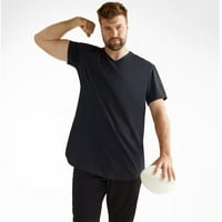 Стронгсайд облекло в Деколте Тениски За Мъже-големи и високи ежедневни облекла 2-РК