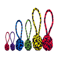 Многократни ядки за възли с играчка за кучешки кучета, асортирани цветове, размер: 6