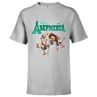 Амфибия на Disney Channel - тениска с къс ръкав за деца - персонализирано -атлетична хедър