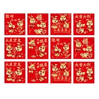 Lucky Money плик щамповане на китайска нова година червени пликове хартия сладко зайче печат червени пликове за Нова година