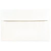 Пликове за покани, облицовани с фолио, 1 2, бял със сребърно фолио, насипна кутия 250