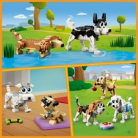 Създател в очарователни кучета изграждане играчка комплект, малки играчки за Коледа, подарък за любителите на кучета, изграждане