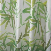 Idesign зелена флорална полиестерна завеса за душ, 72 72