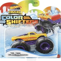 Горещи колела чудовище камиони цвят Шифтъри чист мускул 1: мащаб играчка камион, променя цвета с вода