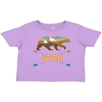 Inktastic utah ваканционна мечка силуетен подарък за малко дете или тениска за момиче