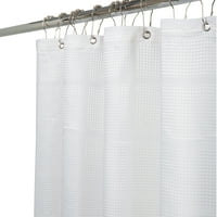 Elle Home Jacquard Solid Weave душ завеса в сиво бяло