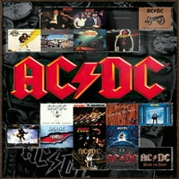 AC DC - Музикален плакат в рамка