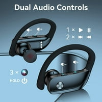 Безжични слушалки за Asus Zenfone Pro Bluetooth слушалки 48hrs играят спортни слушалки с LED дисплей над уши с вграден микрофон