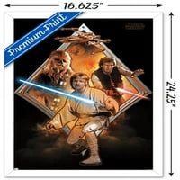 Междузвездни войни: Оригинална трилогия - Плакат за стена на Heroes Badge, 14.725 22.375
