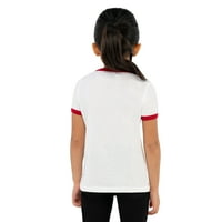 Тениска с къс ръкав за малки момиченца на леви, размери 2Т-4Т