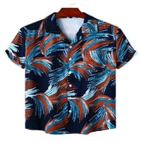 Авамо мъжки върхове къси ръкави летни ризи бутон надолу блуза мъже ежедневни тий тениски тениска style-h m