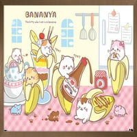 Бананя-Плакат За Стена С Шоколад, 22.375 34 В Рамка