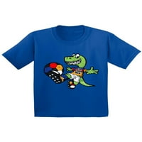 Неудобни стилове Колумбия Футболна риза за малко дете динозавър Колумбия тениска за деца