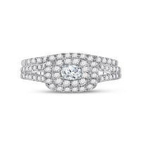 Jewels 14kt Двуцветни златни дамски кръгли диамантени булчински сватбени годежни пръстеновидни ленти 1- cttw
