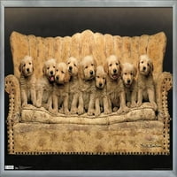 Кийт Кимбърлин - Кученца - Плакат за стена на дивана, 22.375 34