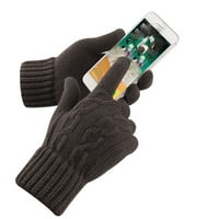 Oavqhlg3b ръкавици мъже зимни топли ръкавици сензорен екран ежедневно разтягане дебел кянен ветроустойчив ръкавици с пет пръста