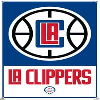 La Clippers - Плакат за стена с лого с pushpins, 14.725 22.375