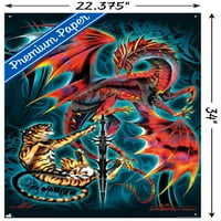 Рут Томпсън - Плакат за стена на Dragonblade Tigerblade с pushpins, 22.375 34