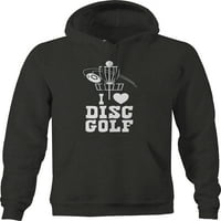 Любов диск голф любов пуловер качулка средно тъмно сиво