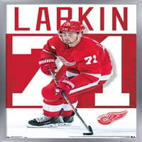 Detroit Red Wings - Dylan Larkin Wall Poster, 22.375 34 в рамка