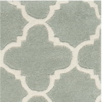 Чатъм ХТ717Е ръчно изработен сив килим от слонова кост