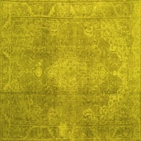 Ahgly Company Indoor Rectangle Persian Yellow Bohemian Area Cugs, 8 '12'