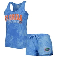 Дамски концепции спорт Кралска Флорида алигатори Билборд Тай-бояджийски резервоар и шорти сън комплект